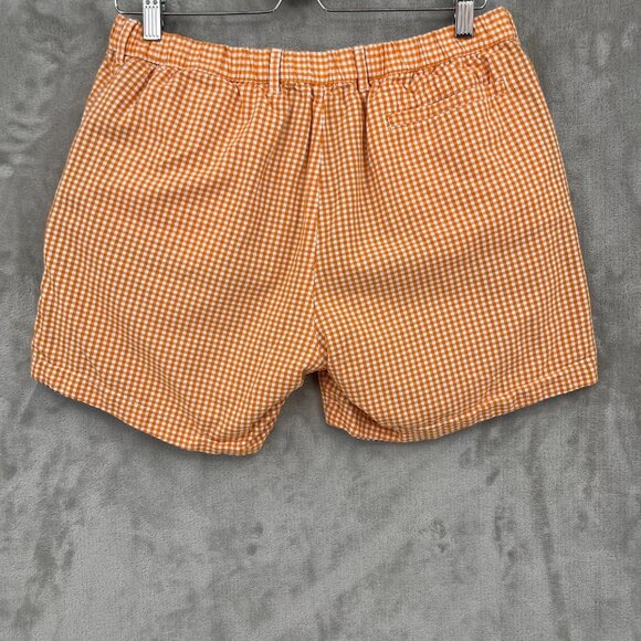 Chubbies Reversible Orange Purple Cotton Gingham 5 Inch Shorts USA Made - Picture 4 of 9